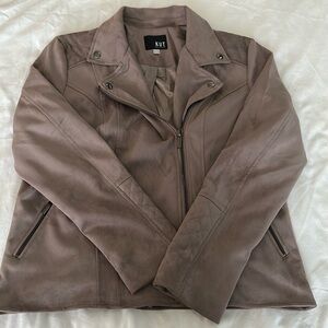 Faux suede jacket
